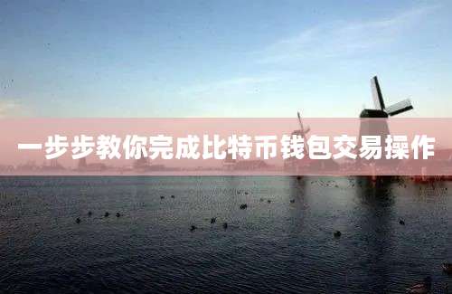 一步步教你完成比特币钱包交易操作
