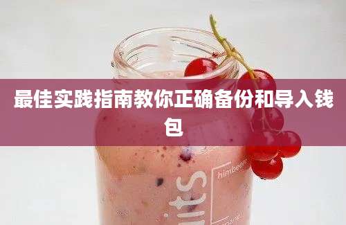 最佳实践指南教你正确备份和导入钱包